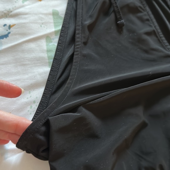 Express brand black silky spaghetti strap tie top with elastic bottom S SMALL LN - Picture 7 of 7